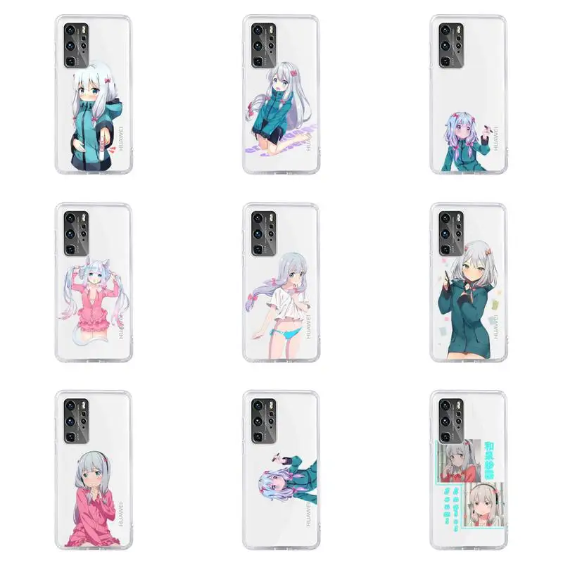 

Izumi Sagiri Phone Case For Huawei P40 P30 P20 Mate Honor 10i 30 20 i 10 40 8x 9x Pro Lite Transparent Cover