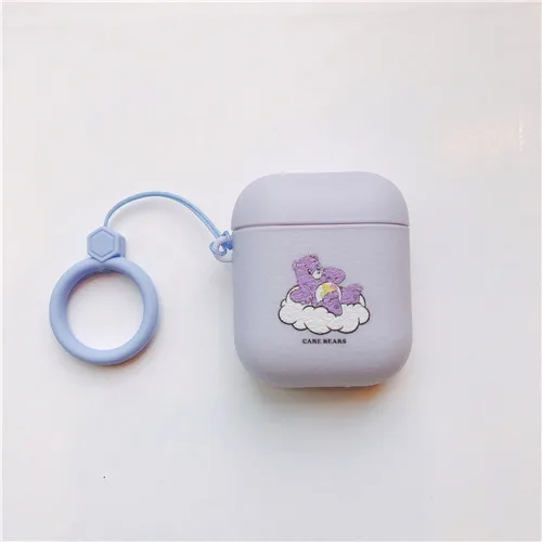 n Конфета Медведь Кожа Чехол для airpods для удостоверения личности-2 1 Care Bears мягкие беспроводные bluetooth наушники earpods для airpod чехол защитный чехол с крышкой - Цвет: n