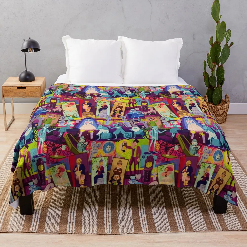 

Retro Mansion Collage Soft Warm Coral Fleece Blanket Winter Sheet Bedspread Sofa Throw Light Mechanical Wash Flannel Blankets