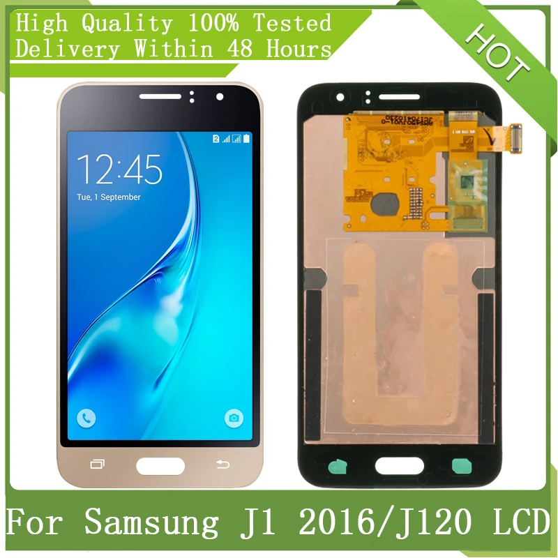 Для SAMSUNG Galaxy 4 5 &quotSuper AMOLED J1 2016 J120 J120F J120M J120H J120F/DS ЖК дисплей сенсорный экран