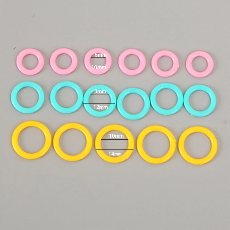 100pcs/Pack Round Marking Circles Crochet Stitch DIY Craft Tool Knitting Marker Ring acesorios de costura Color Random | Дом и сад