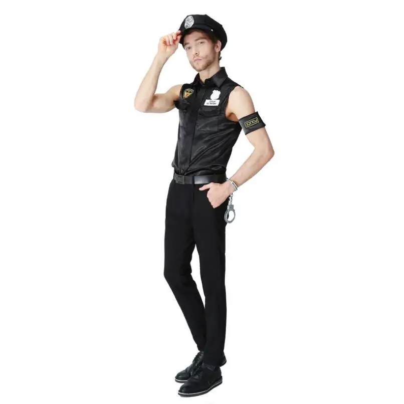 M XL костюмы на Хэллоуин взрослый Америки США полиции грязно полицейского форма