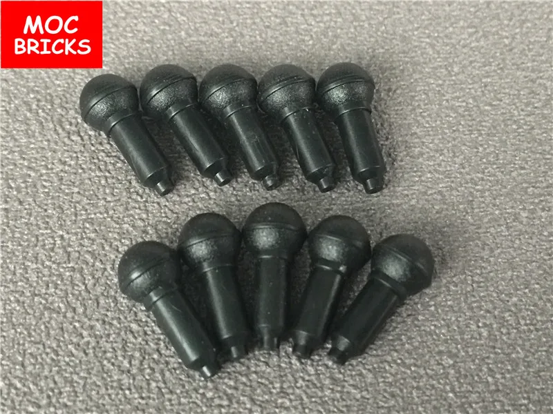 10 шт./лот MOC кирпичи сделай сам черная посуда микрофон простой размер с 90370