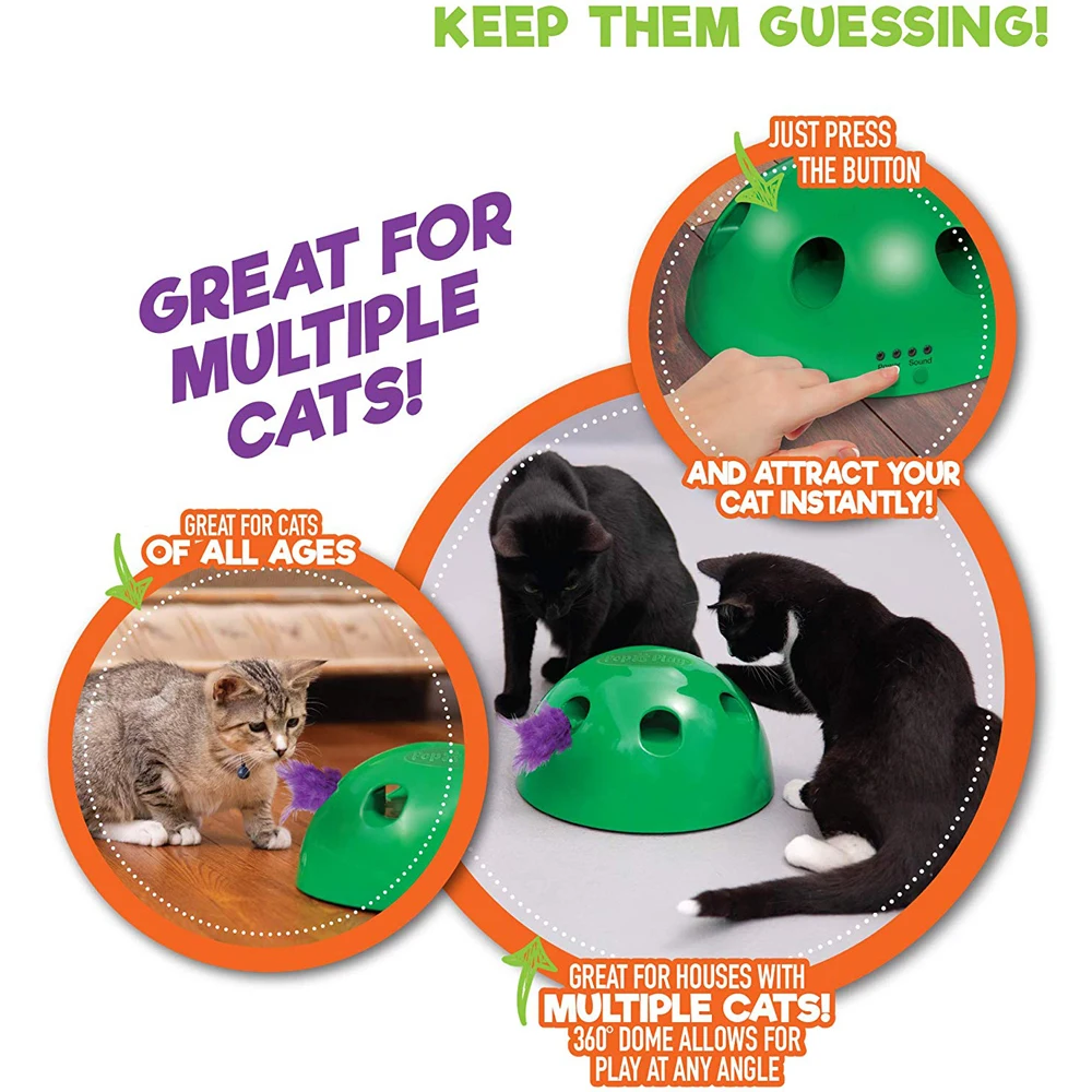 Поп игра игрушка для кошек электрическая НЛО Когтеточка умная случайная