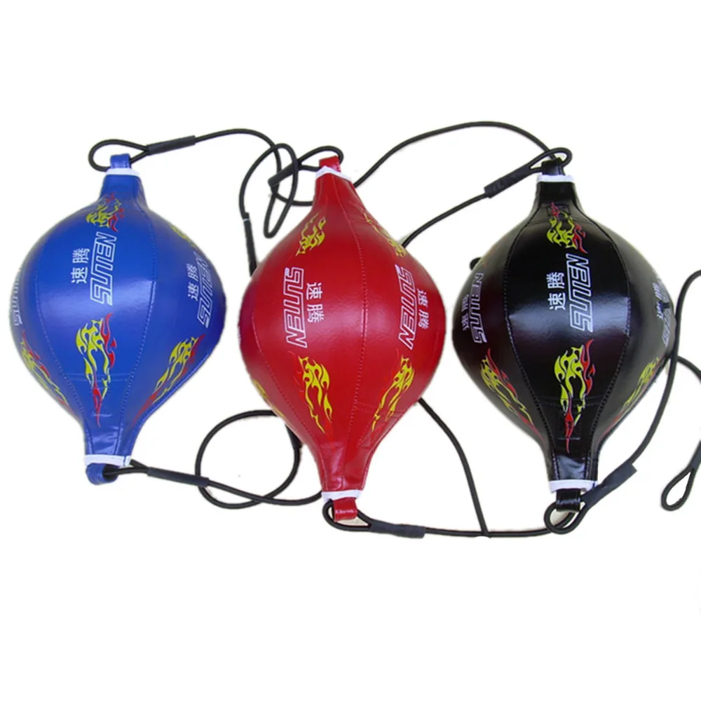 SUTENG пламя шаблон Бокса Скорость мяч искусственная кожа вентилирование бокса