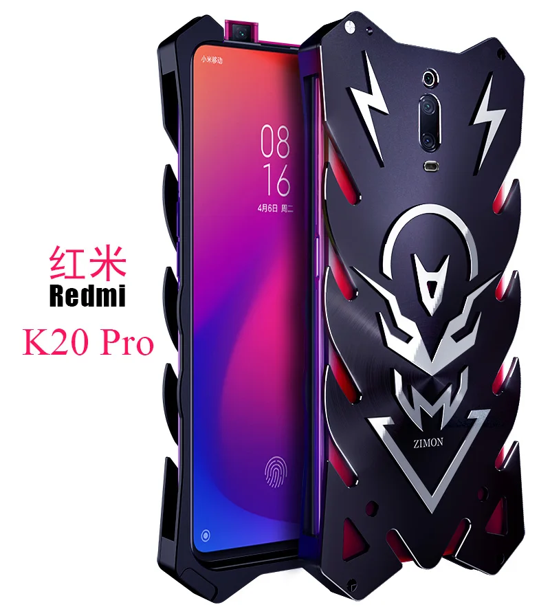 

Case for Redmi Note 7 8 Pro Zimon Aviation Aluminum Metal Cases Strong For Xiaomi Redmi K30 K20 Pro Cover 9T Pro Cc9 Cc9e