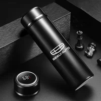 smart stainless steel vacuum water cup temperature display cup in car thermos for geely atlas coolray boyue nl3 emgrand x7 ex7