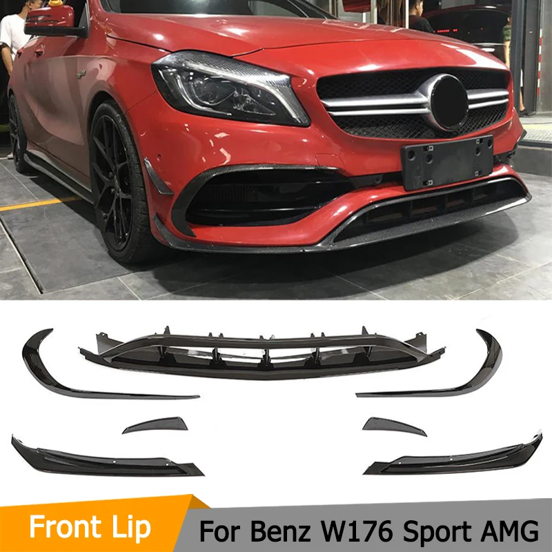 8 шт. передний спойлер для бампера Benz A Class A200 A250 A45 AMG 2016 2019|Амортизаторы| |