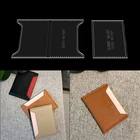 Посылка карт, карт, кошелька, Бумажный шаблон с узором, сделай сам, кожаное изделие ручной работы, чертежи с акриловым узором