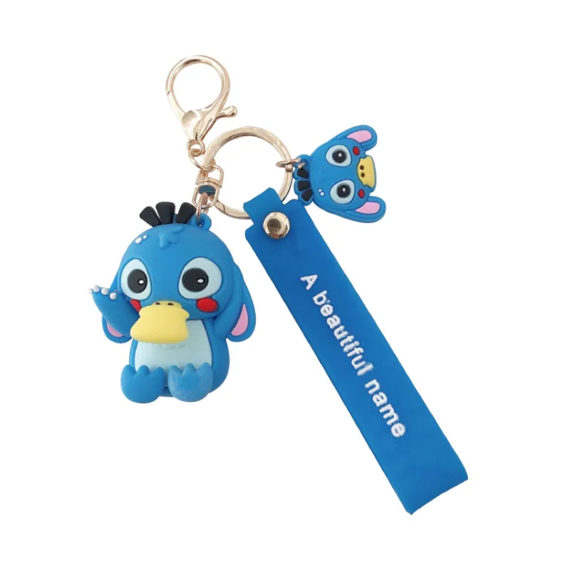 

Cartoon online celebrity lovers keychain pendant trend doll drop plastic bag pendant simple a pair of car key chains