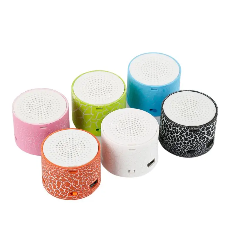 

Mini Wireless Speaker Loudspeaker Colorful Crack Sound Audio Portable Subwoofer Support TF Card MP3 Player