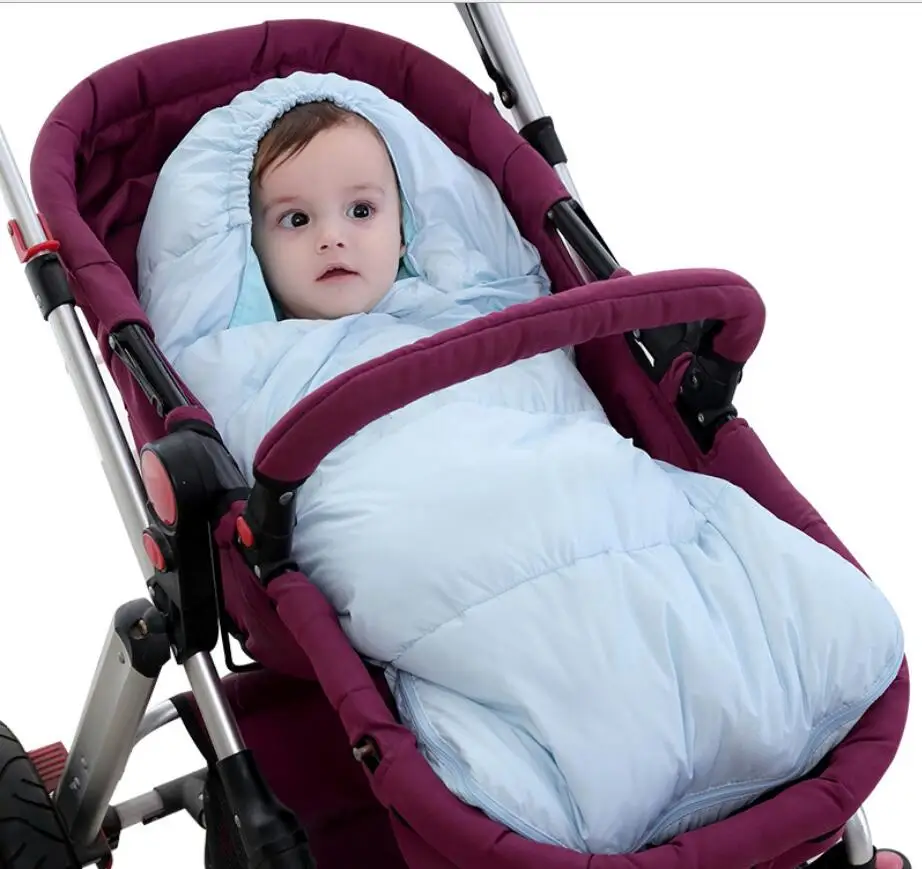 stye1blue Конверт новорожденного из хлопка, теплый спальный мешок для ребенка, спальный мешок для новорожденных 0-36 месяцев, детский спальный мешок - Цвет: stye1blue