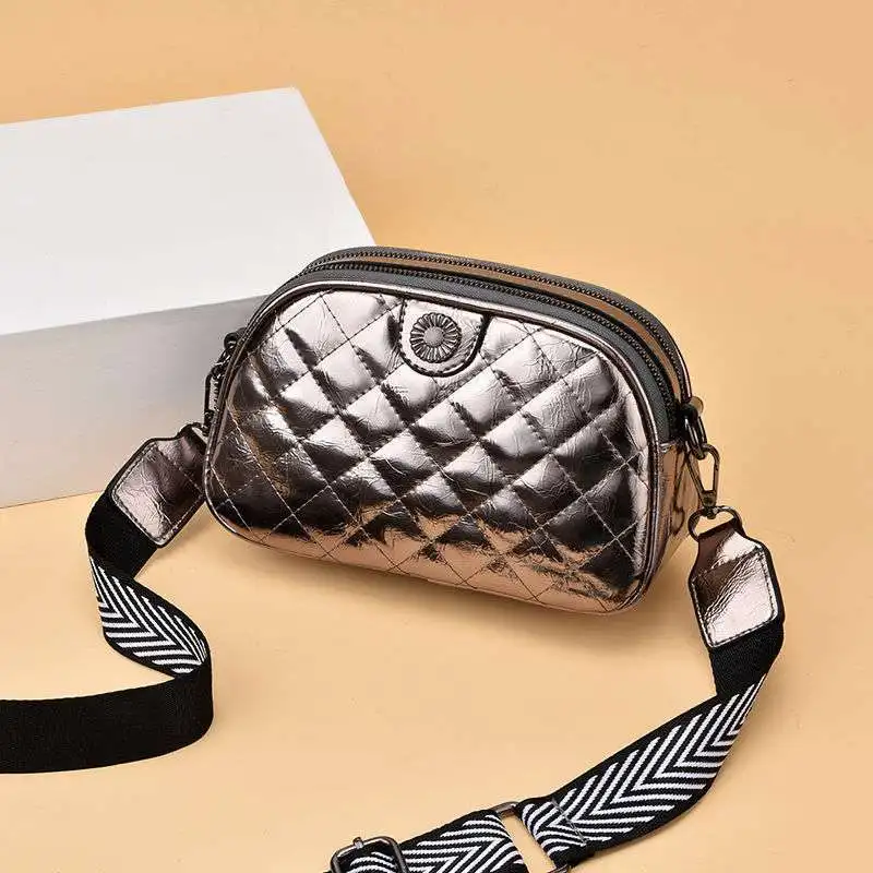 

Summer Small Bags For Women 2021 New Fashion Palid PU Leather Luxury Designer Handbags Wide Strap Female Shoulder Messenger Bag