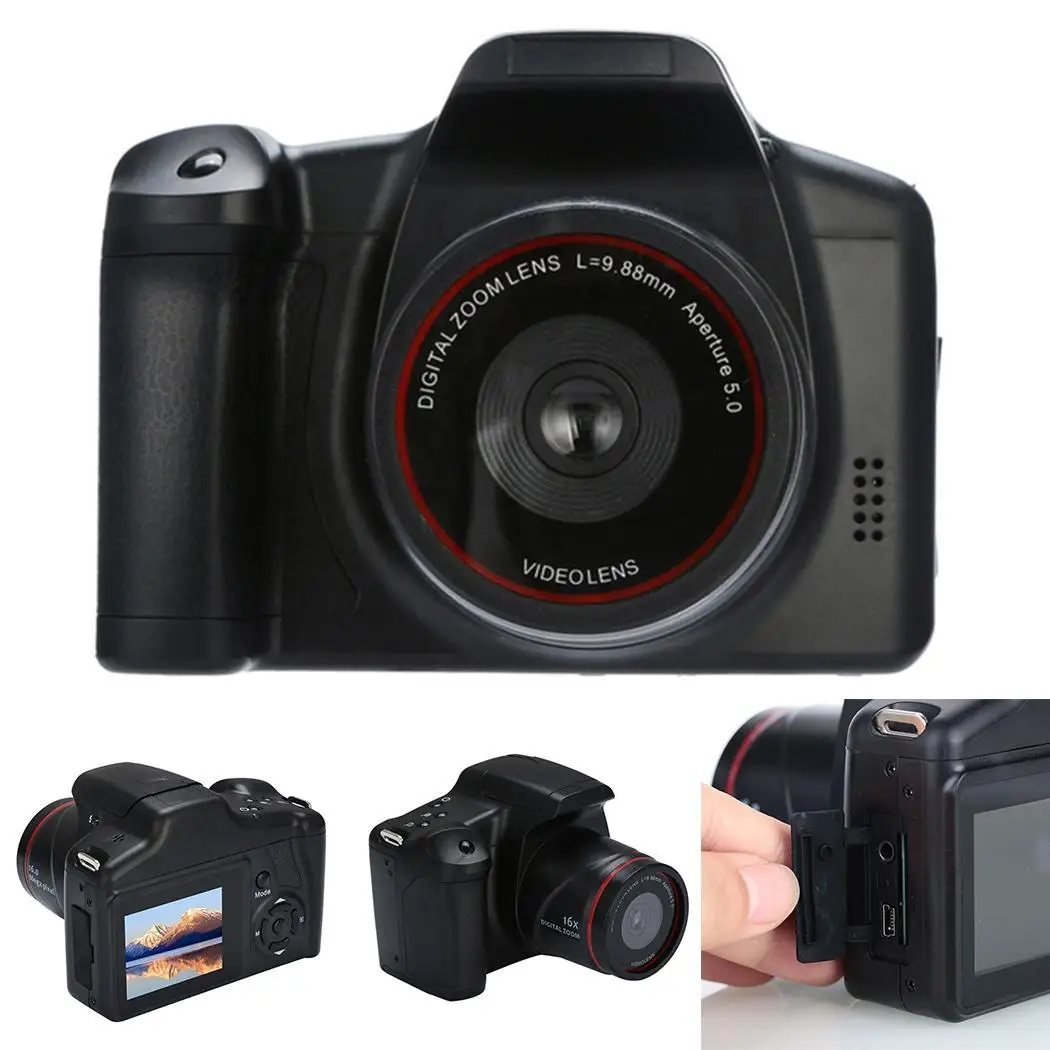 Full HD 1080P SLR Камера сухая батарея домашняя телефото цифровая камера цифровой фиксированный объектив 16X зум AV Interfac