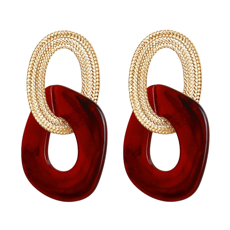 Модные серьги-манифесты 2019 женские большие серьги металлические круглые с