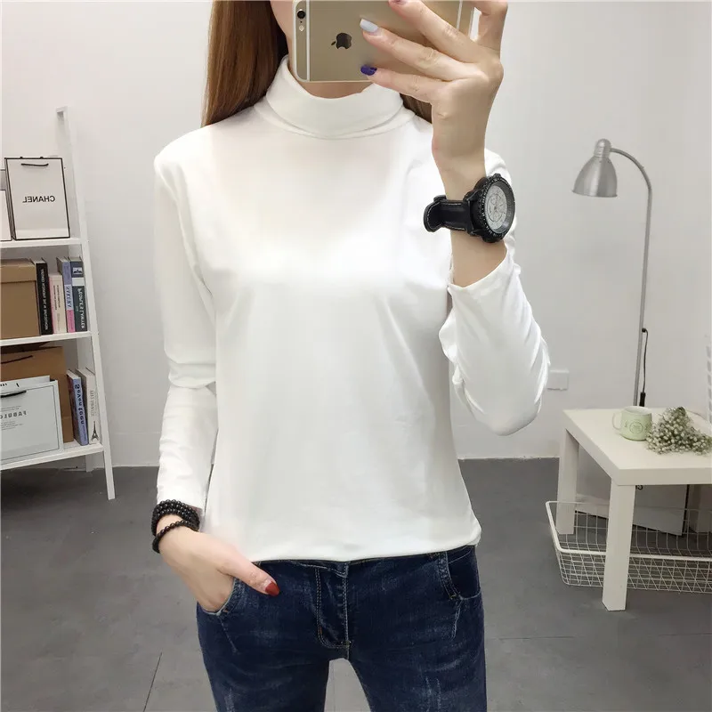 Водолазка Базовая Маленькая женская осенне-зимняя с длинным рукавом Новинка 2021