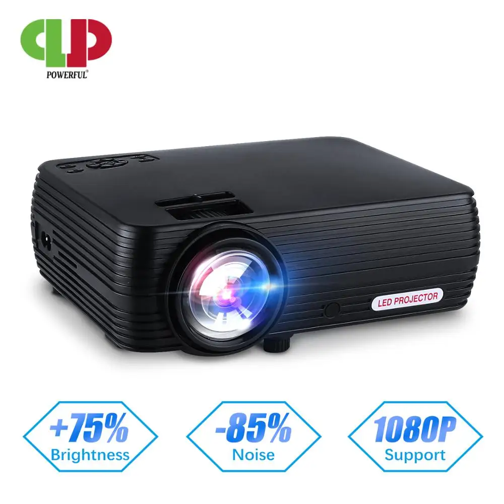 

Мощный мини-проектор X5 1800Lux с поддержкой 720P, портативный проектор на базе Android 6,0, Wi-Fi, беспроводное подключение к телефону с HDMI, USB, TF