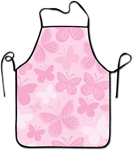 

Housewife Cooking Aprons, Simple Cute Butterfly Funny Fashion Chef Apron Applies to Men and Women 20.5×28.3 in
