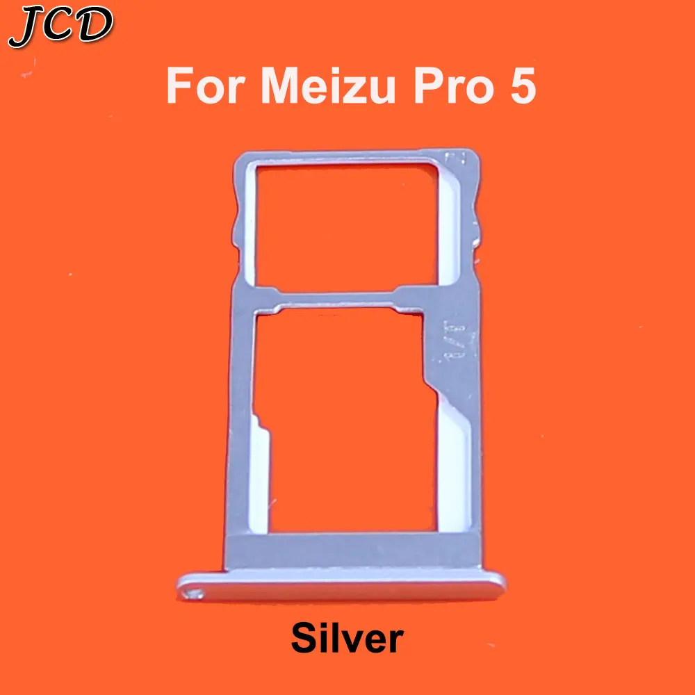 For Pro 5 Silver JCD лоток для sim-карты слот Держатель адаптеры для Meizu Pro5/Pro6 Pro 6 S/Pro 7 7plus Запасные детали дешевые аксессуары - Цвет: For Pro 5 Silver