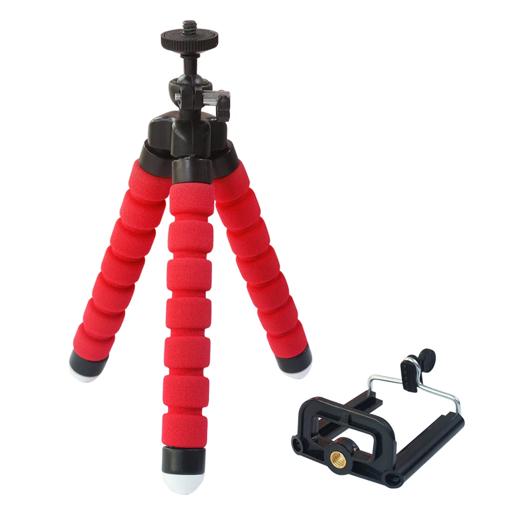 tripod for phone mini tripod flexible sponge octopus for mobile phone stand holder selfie clip portable smartphone camera tripod free global shipping