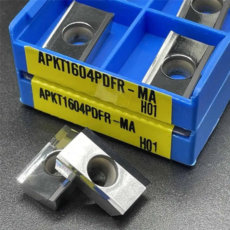 

APKT1604PDER-MA алюминиевые вставки токарные инструменты твердосплавные деревообрабатывающие токарные инструменты APKT 1604 фрезерные вставки