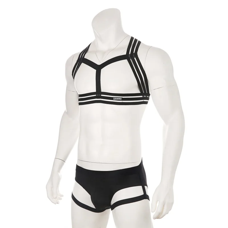 Пикантные нагрудного ремня комплекты трусов Для мужчин Топы стринги нижнее