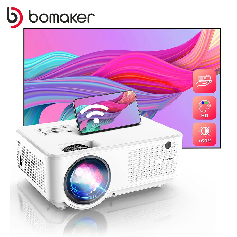 LED проектор BOMAKER C9 Android 1080 Wi Fi Full HD 300 P дюйма|Конференц-система| |
