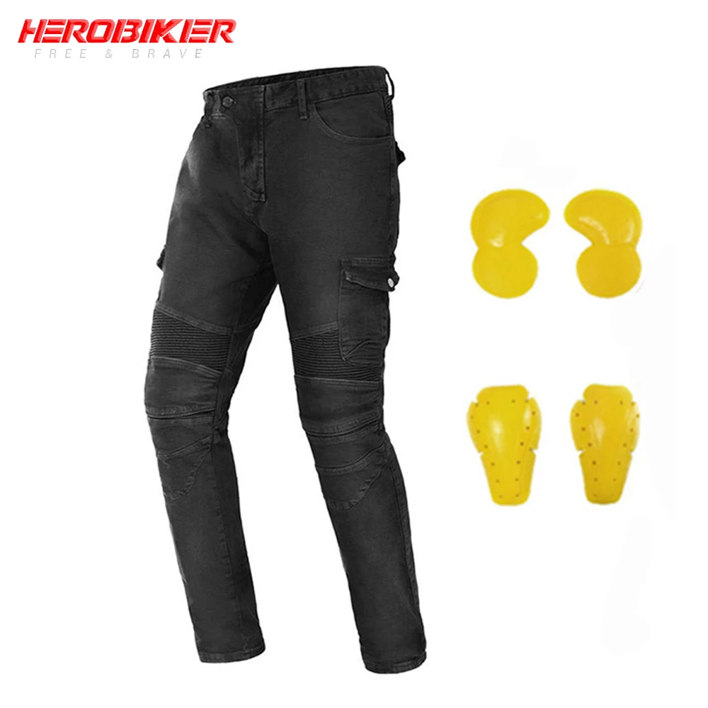 

Мужские штаны для мотогонок с привидениями, повседневные штаны для мотокросса, для езды по бездорожью, защитные мотоциклетные Джинсы, Брюки