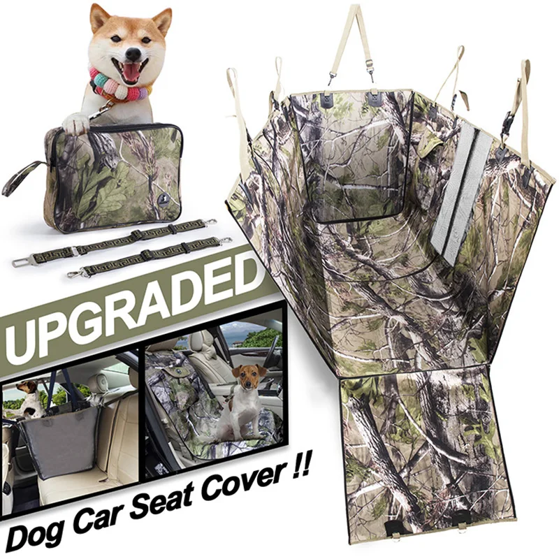 

Dog Seat Covers Waterproof Scratchproof Nonslip Hammock Folding Cushion Beach Camping Mat for Cars Trucks and SUVs Dog Car Mat
