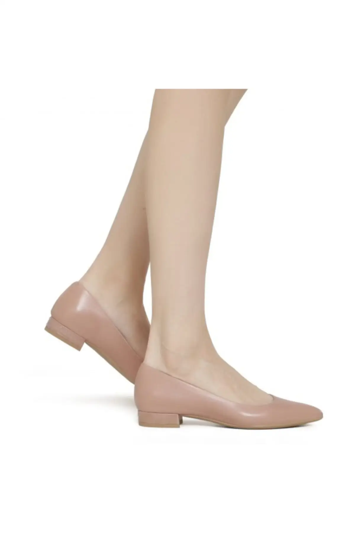 

SarEn Women Nude Leather Ballerina 2520