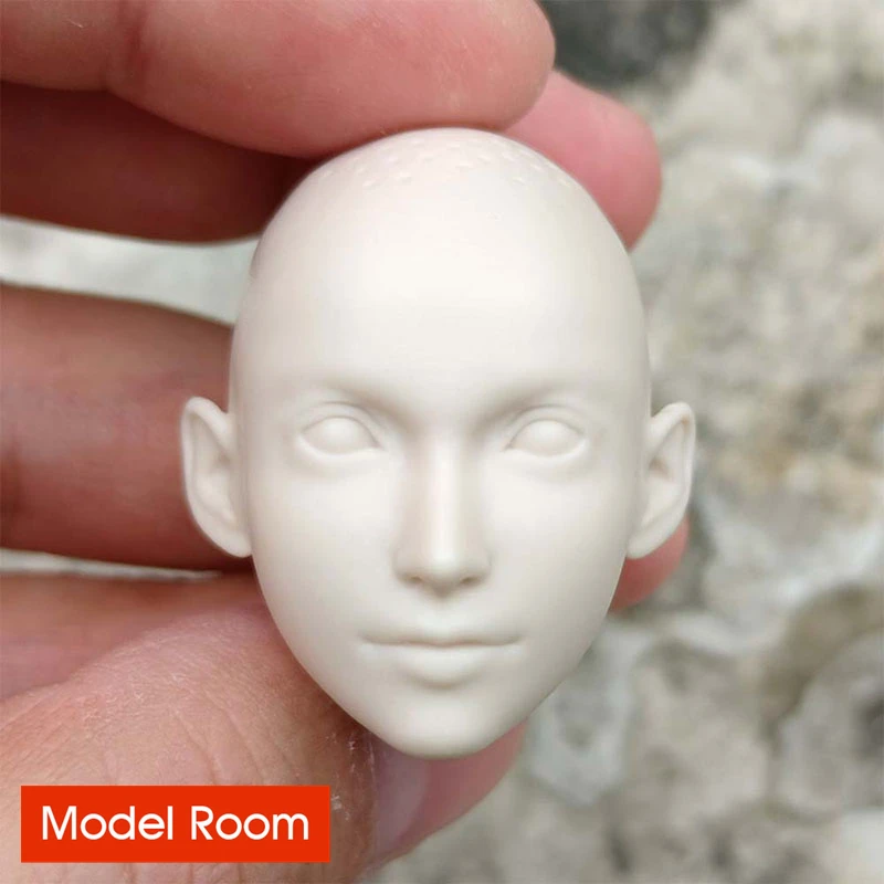 

Unpainted 1/6 FF7 Tifa Head Sculpt Carving Model Fit 12'' Female Soldier Action Figure Body Dolls