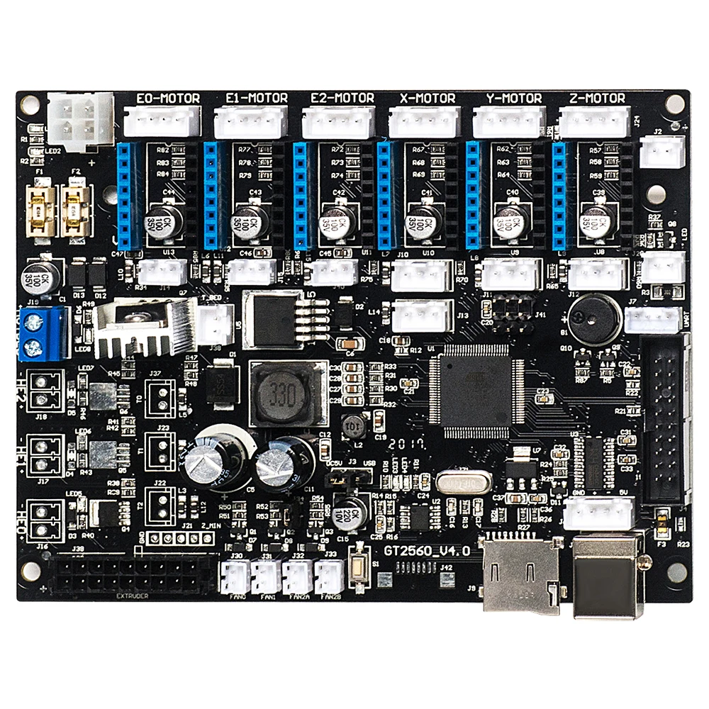 GEEETECH GT2560 V4.0 материнская плата Новая версия используется для A10, A10M, A10T, A20, A20M и A20T 3D принтеров