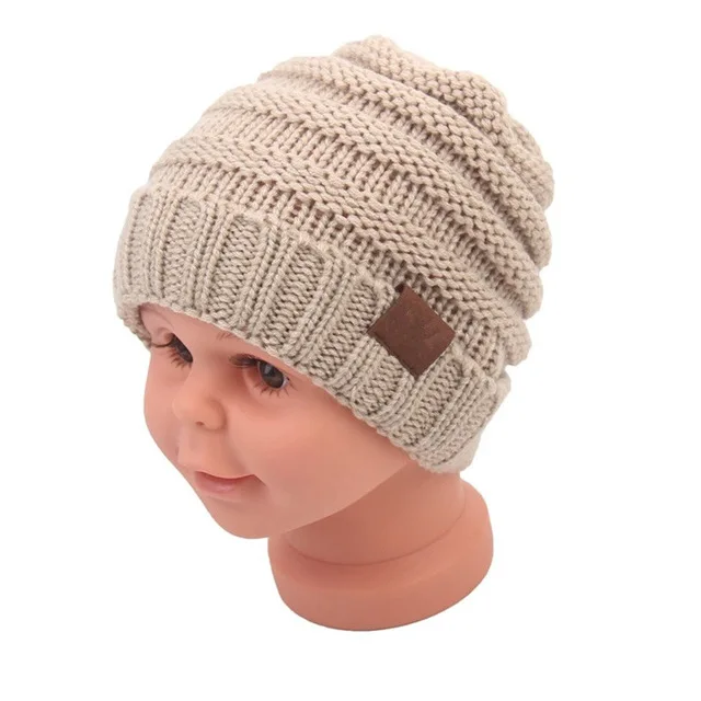 

2020 Winter Hats For Kids Beanie Warm Hat Knit Beanies Slouchy Hats For Girls Boys Knitted Skullies Cap Children Baggy Caps