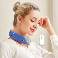 smart neck shoulder ems heating muscle massager trainer relaxation electric pain relief tool cervical vertebra physiotherapy