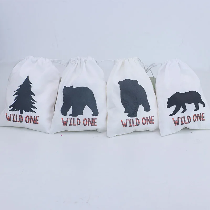 Подарочные пакеты с изображением лесных животных мешочки для конфет на день