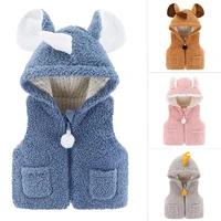 toddler thick jacket coat flannel thick warm short jacket coat for 9 48month baby newborn infant hooded jacket clothes