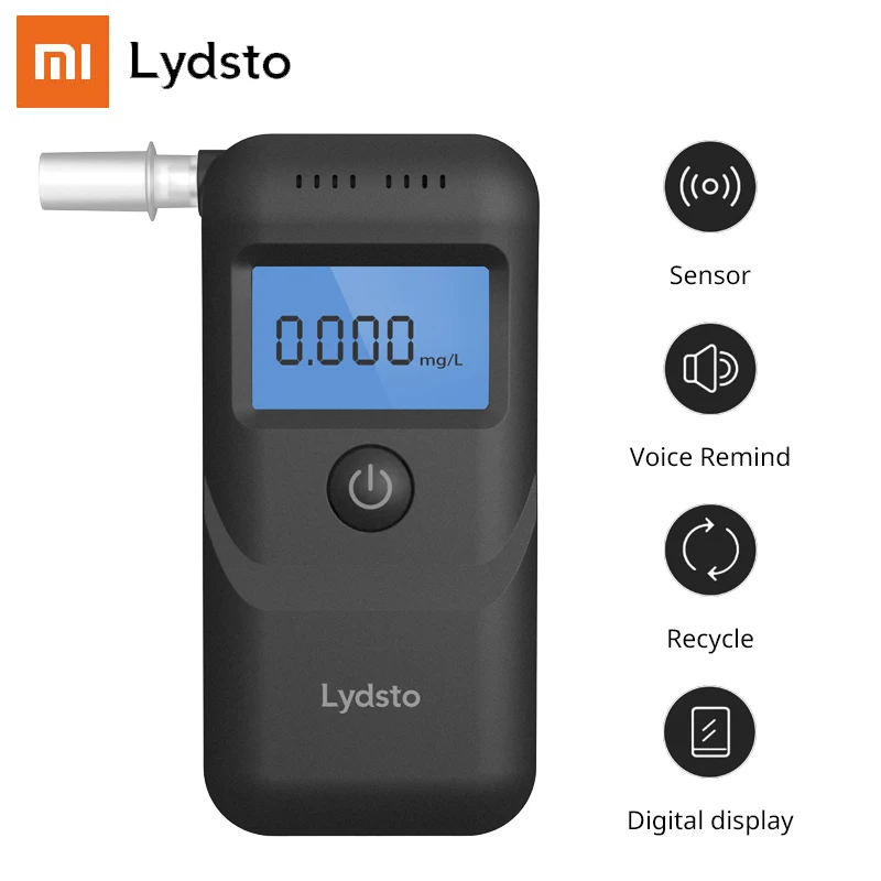 

Тестер спирта Xiaomi Lydsto, Ручной цифровой алкотестер с ЖК-дисплеем