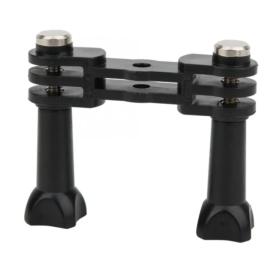 Штатив для спортивной камеры аксессуары черный пластик двойная головка