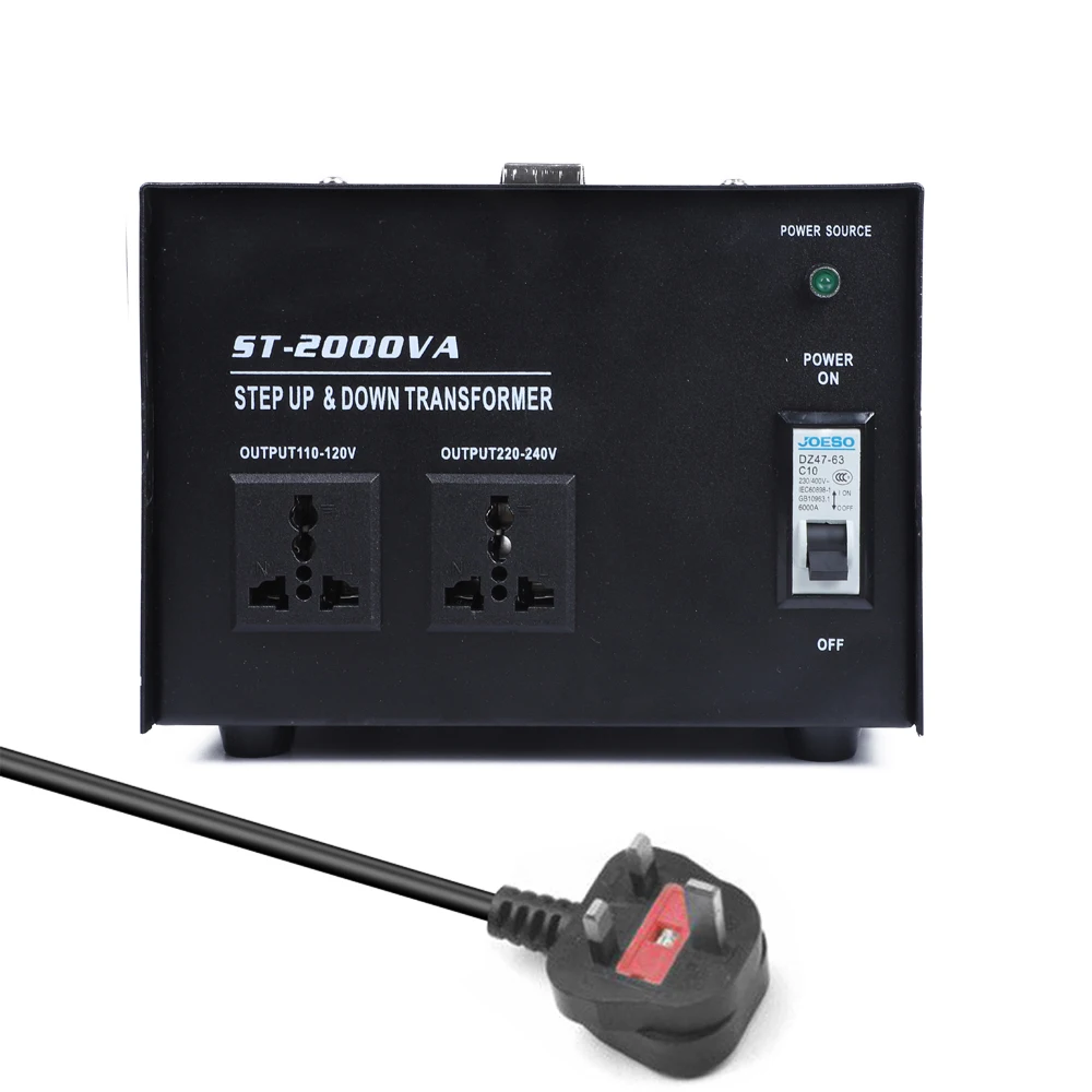 2000W Мощность трансформатор интеллигентая (ый) эффективный шаг вверх вниз 100V 220V