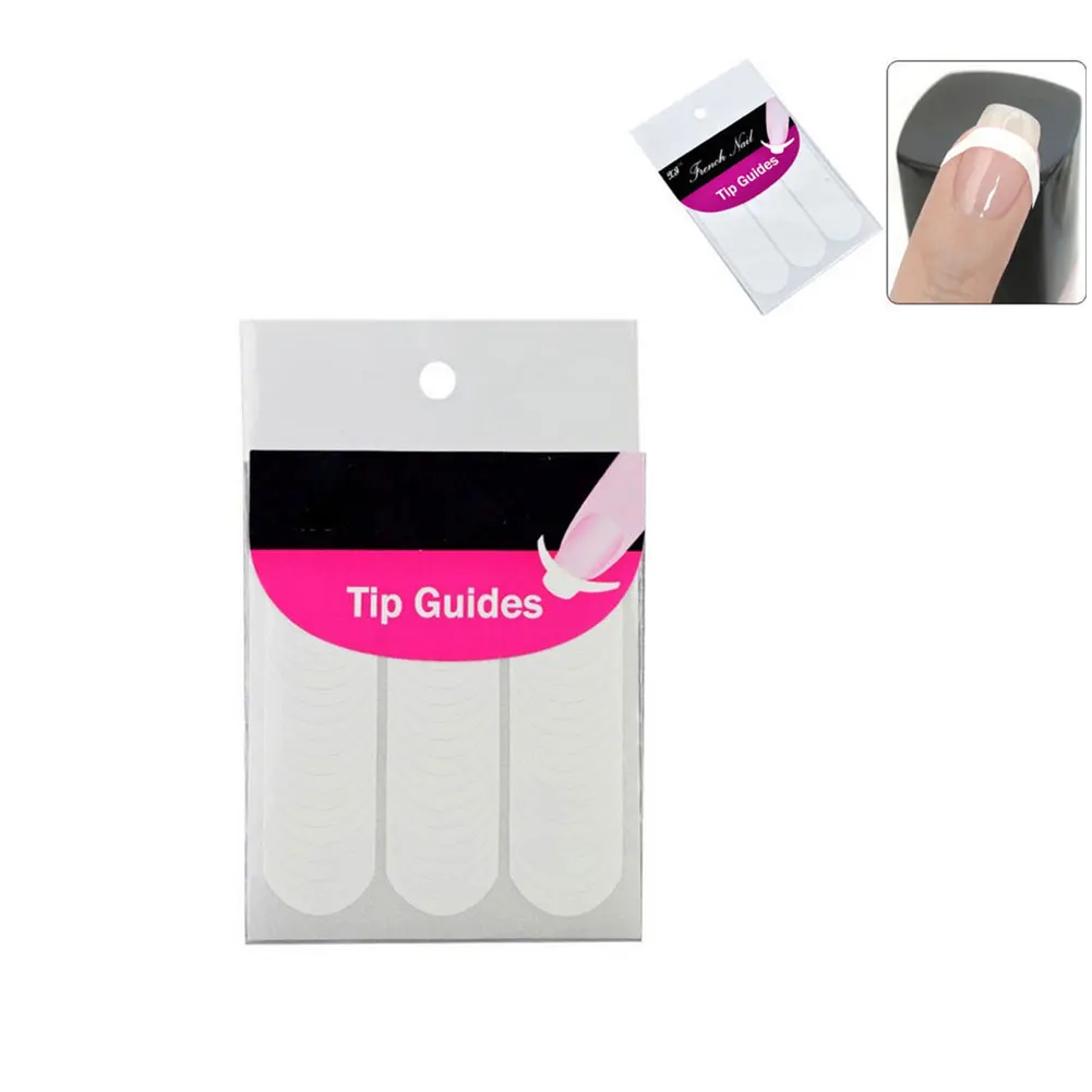 

10pcs Nail Art Designs French Nail Sticker Nail Tip Guides Nail Beauty Self-Adhesive Sticker For DIY Manicure Nail Art Tools