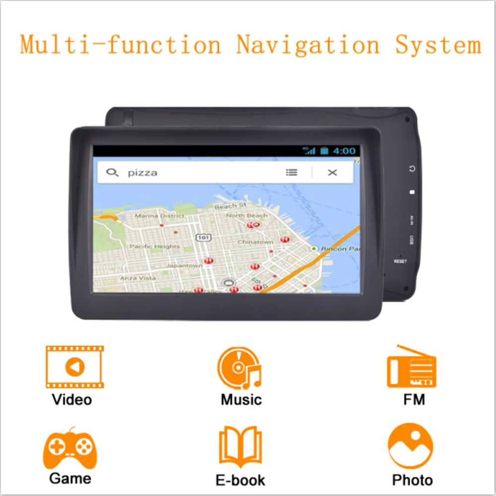 Автомобильный GPS навигатор 7 дюймов HD lincoln navigutorFM Bluetooth голосовая Автомобильная