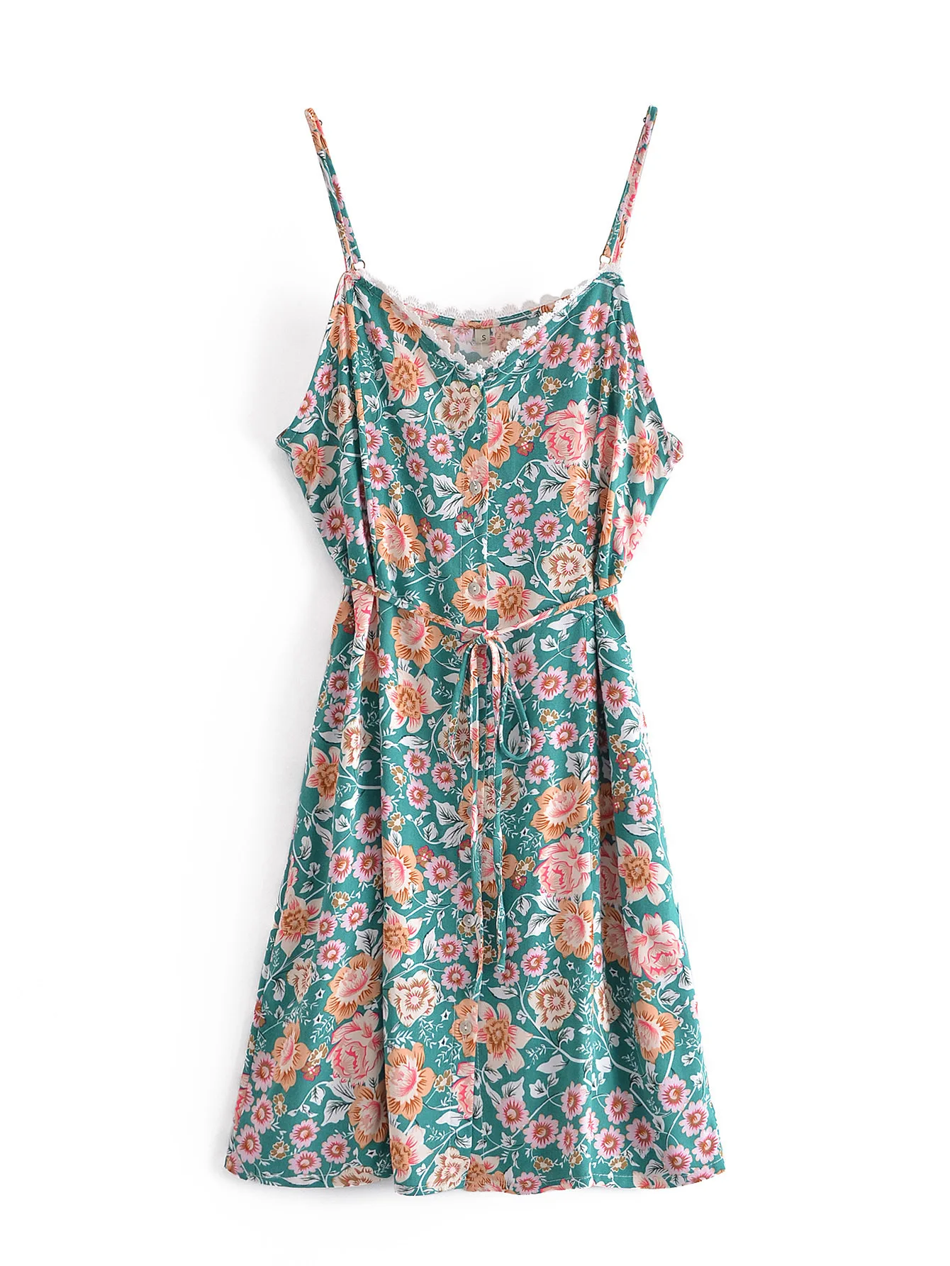 

Women's suspender dress summer cool cotton beach comfortable nightdress soft dress
