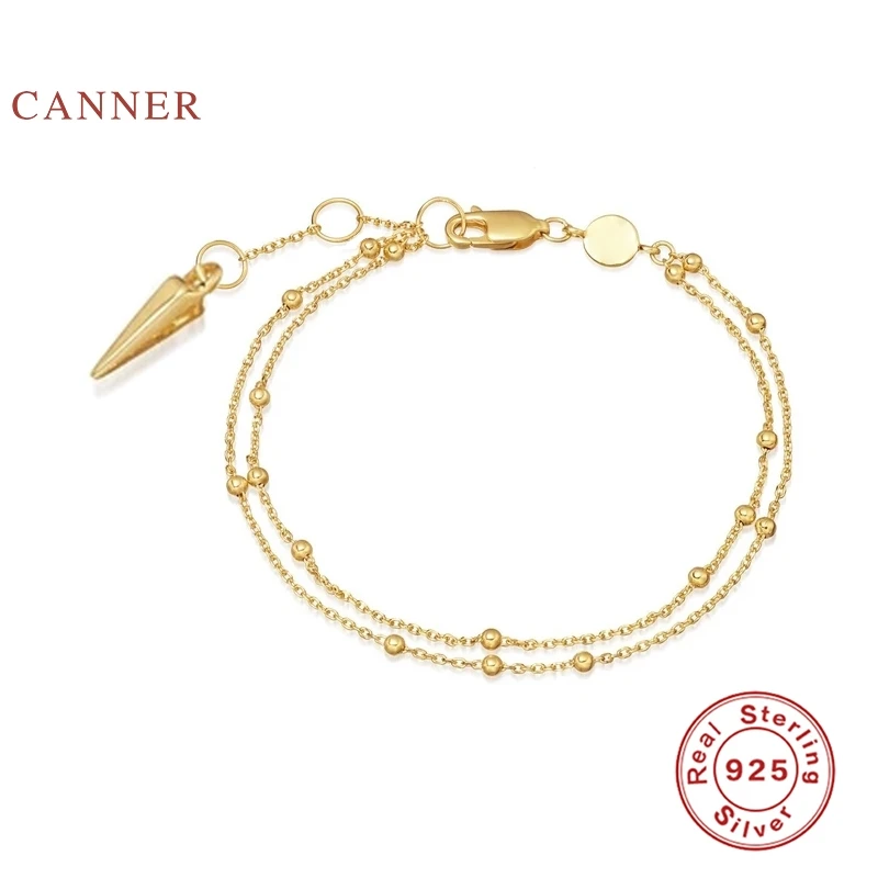 

Автоклав с двойной цепи бусины браслет 925 стерлингового серебра браслет для женщин, браслеты, браслеты, брелоки, ювелирные изделия, чехол дл...