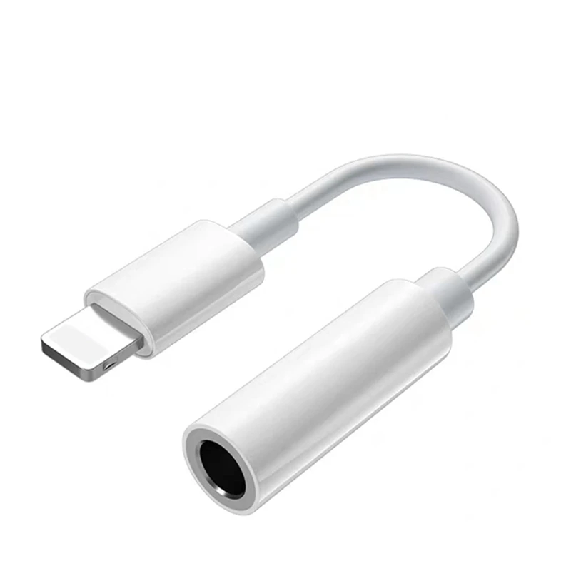 

2PCS Lighting To 3.5 Jack Audio Adapter For IPhone X XR XS 11 12 Pro Max Plus SE Earphones Connector Stereo Music Adapter Cable