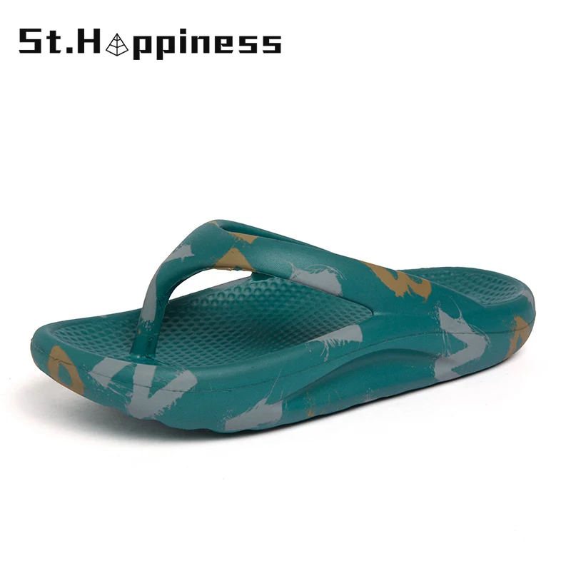 

2021 New Summer Light Weight Casual Flip-Flops Popular Men's Anti-Skid Comfortable Slippers Outdoor Fashion Soft Beach Sandals