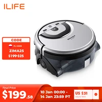 ilife w455 floor washing robot shinebot gyroscope camera navigation app control large water tank kitchen cleaning plan route
