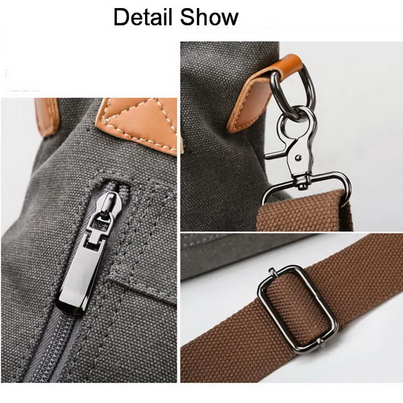 

Diinovivo Casual Female Tote Bag Fashion Double Zipper Design Shoulder Bag Canvas Big Women Bag Crossbody 2021 Handbag WHDV1779