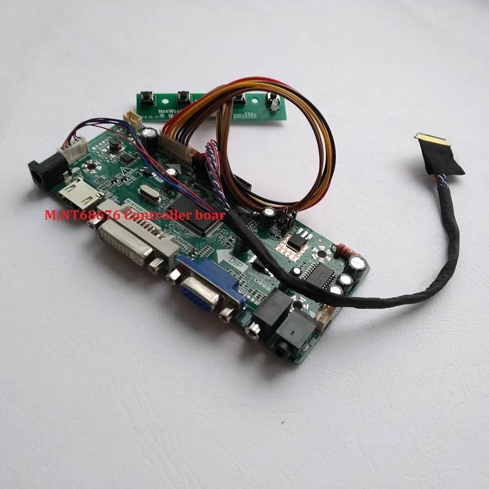 

Комплект для детской платы контроллера 40pin M.NT68676 DVI HDMI CMO дисплей 1366X768 панель монитора ЖК VGA 15,6 светодиодный DIY