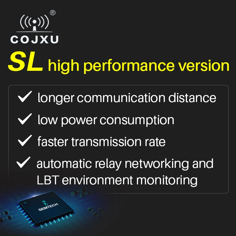 SX1268 LoRa RS232 Modbus модем 433 МГц 22dBm 5 км дальность анти-помех Беспроводной радиостанция