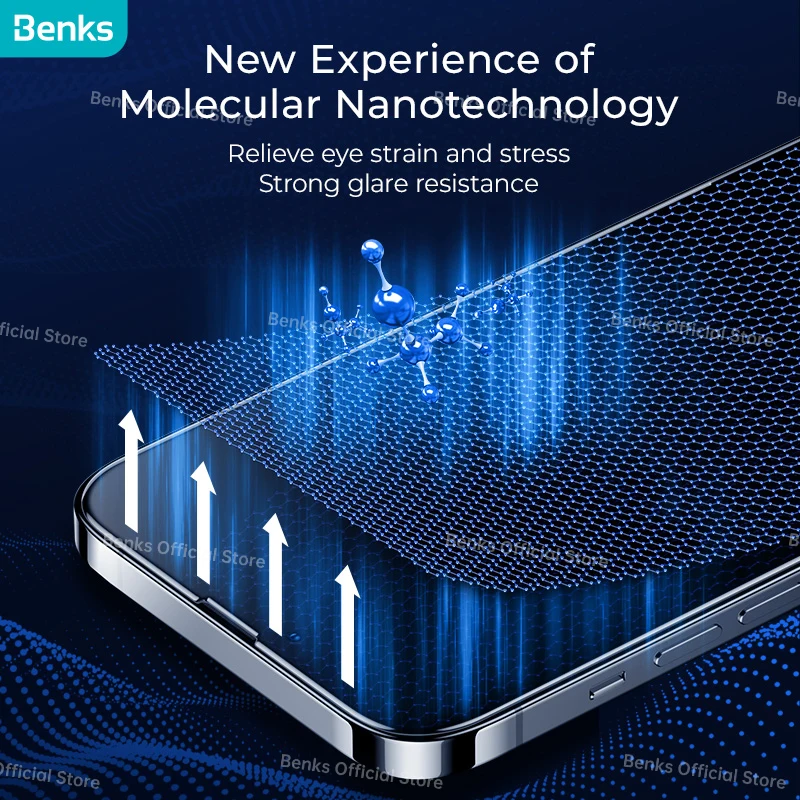 benks vpro matte full covering phone screen protector film for iphone 13 mini pro max anti fingerprint explosion proof anti drop free global shipping